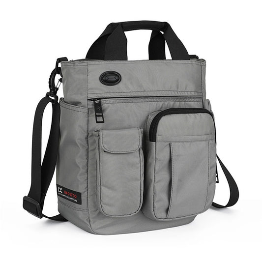 Multi Function Men's  Shoulder Messenger Bag With Headphone slot