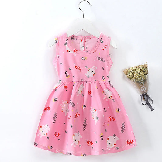 Girl Dress / Cotton Summer Clothes for Girls / Princess Party Outfit for Girls