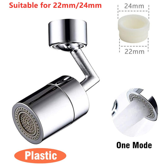 720 Degree Universal Tap Aerator Splash-proof Swivel Water Saving ABS Plastic Faucet Spray Head Wash Basin Tap Extender Adapter