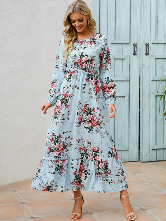 Floral Casual Long  Maxi Dresses For Women