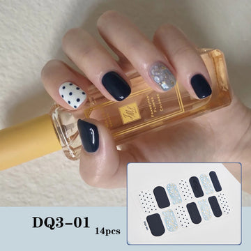 3D Laser Bronzing Nail Sticker