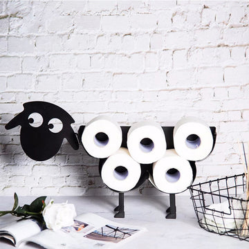 Toilet Paper Roll Holder Sheep Shape Tissue Storage Stand Rack