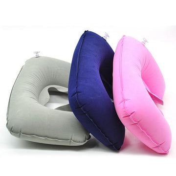 Portable Inflatable U-shape Neck Pillow  for Travel