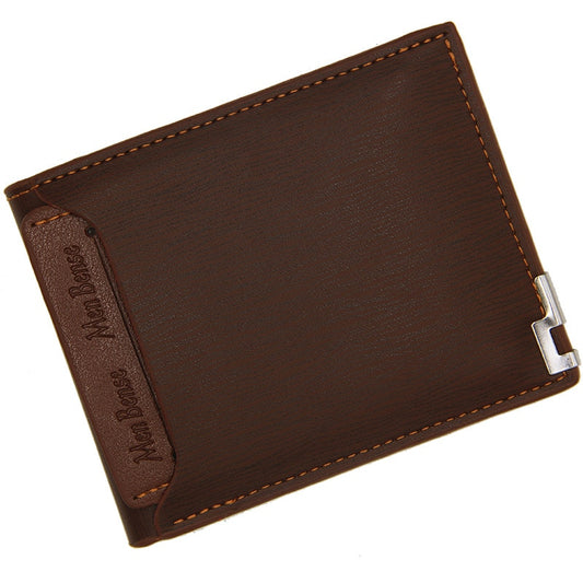 New Men Leather Bifold Wallet