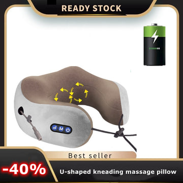 U-shaped Neck Pillow Kneading Massager Heating Cervical Massage Instrument Electric Neck Protection Intelligent Charging Massage