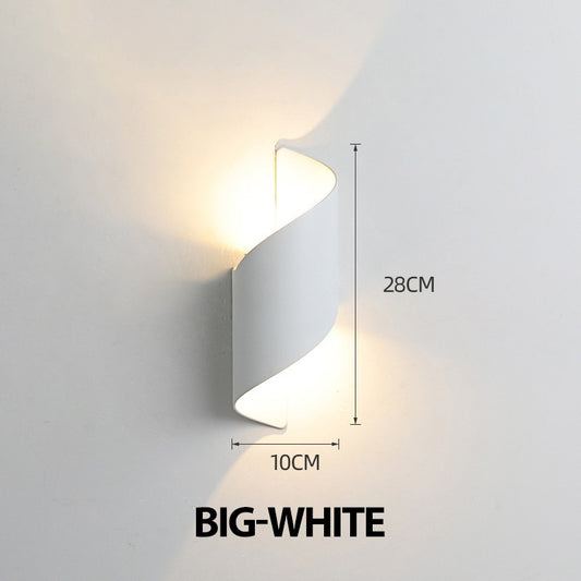 LED Wall Lamp Spiral Design10W Indoor Wall Lights Waterproof Outdoor Modern Nordic Sconce Lamp Interior Wall Light Home Decor