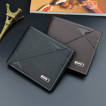 Men Wallet Multi-Card Short Long Men's Clutch Slim Card Holder Zipper Coin Pocket Wallet New Fashion Small Male Purses