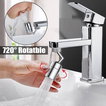 720 Degree Universal Tap Aerator Splash-proof Swivel Water Saving ABS Plastic Faucet Spray Head Wash Basin Tap Extender Adapter