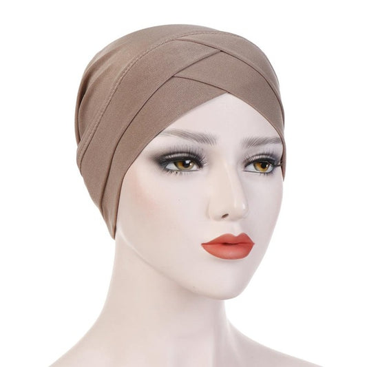 Full Cover Inner Hijab Caps Muslim stretch Turban cap / Islamic Under scarf Bonnet Solid color