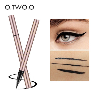 O.TWO.O Black Liquid Eyeliner Eye Make Up Super Waterproof Long Lasting Eye Liner/ Easy to Wear Eyes Makeup Cosmetics Tools