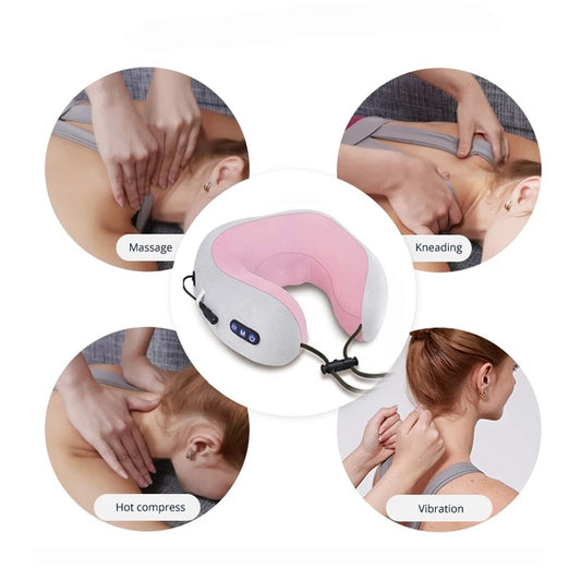 Multifunctional U-shaped pillow massage pillow /Electric Neck Massager Portable Shoulder Cervical Massager