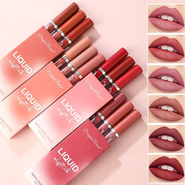 3pcs Velvet Matte Lip Gloss Set Lip Tint Combo / Waterproof Long-wear Liquid Lipstick Lip Color Lips Makeup Women Cosmetics TSLM1