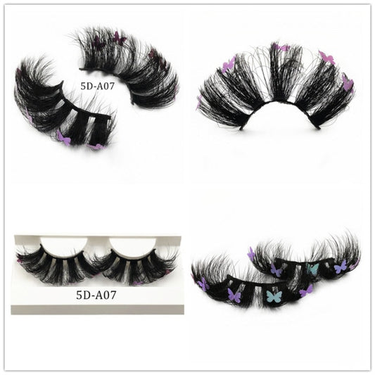 25mm Lashes With Butterflies or flowers On Them Full Strip  Makeup Charming False Eyelashes