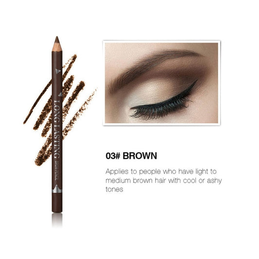 Menow P113 Eyebrow Pencil Waterproof and Sweat proof Beginners  Easy to Wear Makeup Cosmetic Gift